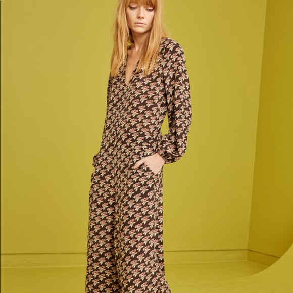 MIH Pants - MIH Neptune Coverall Jumpsuit Silk- NWT